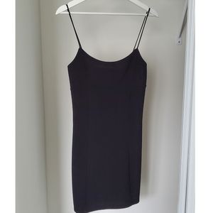 Black bodycon garage dress